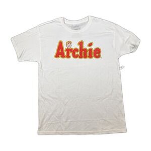 Archie Comics Mens Graphic T-Shirt White Large Archie Andrews Retro Logo 2019